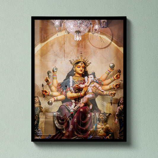 Divine Harmony Parvati Mata - Acrylic Wall Hanging Decor
