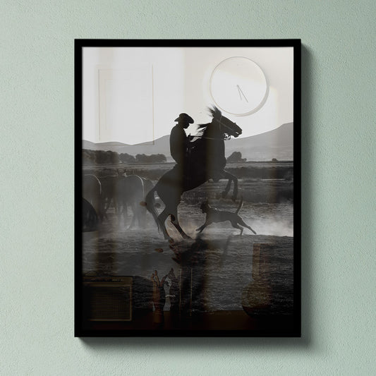 Regal Cowboy Ride - Acrylic Wall Hanging Decor